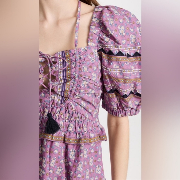 Perry Puff-Sleeve Mini Dress - Picture 3 of 5